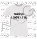 T-Shirt "Porta pazienza e anche un po' di vino" Bianco