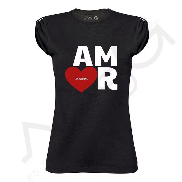 T-shirt AM❤️R Nero