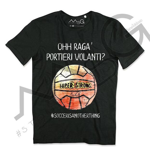 T-shirt Portieri Volanti Nera Uomo