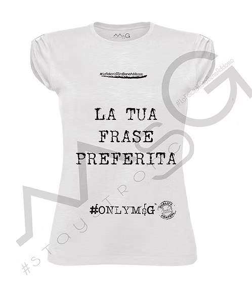 T-shirt - Personalizzata con scritta MsG