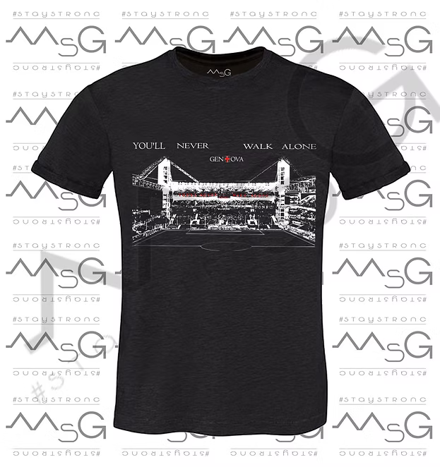 T-Shirt - "Stadio Luigi Ferraris in Marassi" Nero