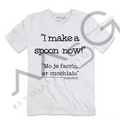 T-Shirt - "Mo je faccio er cucchiaio!" Bianco