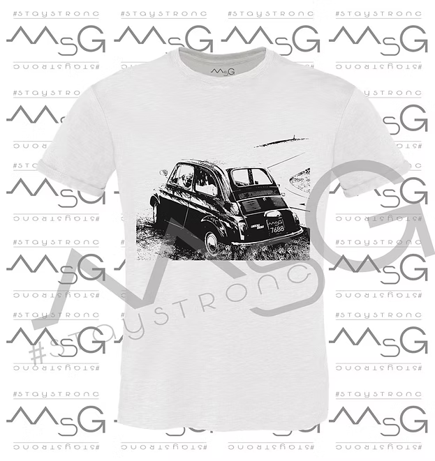 T-shirt 500 Bianca Uomo