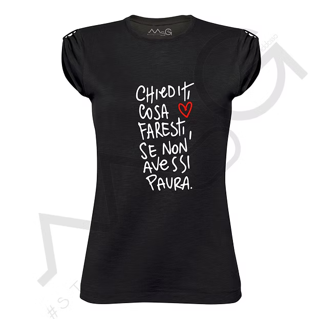 T-shirt Se non avessi paura Nero