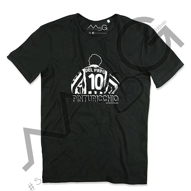 T-Shirt Del Piero "Pinturicchio" Nera Uomo