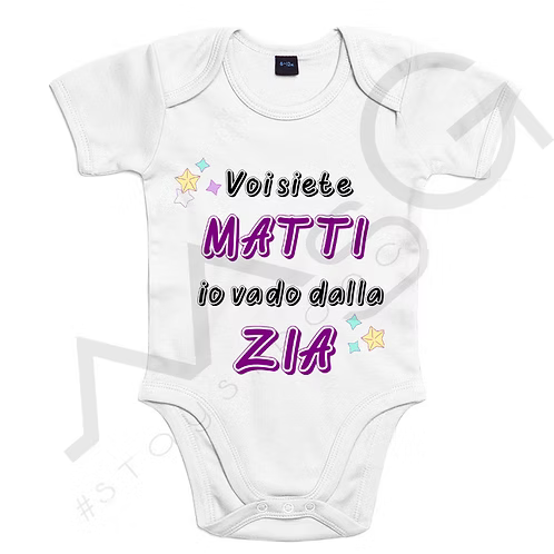 Body Neonato - "Vado da zia" 12-18 mesi SI