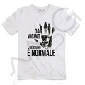 T-Shirt - "Da vicino NESSUNO è normale" Bianco