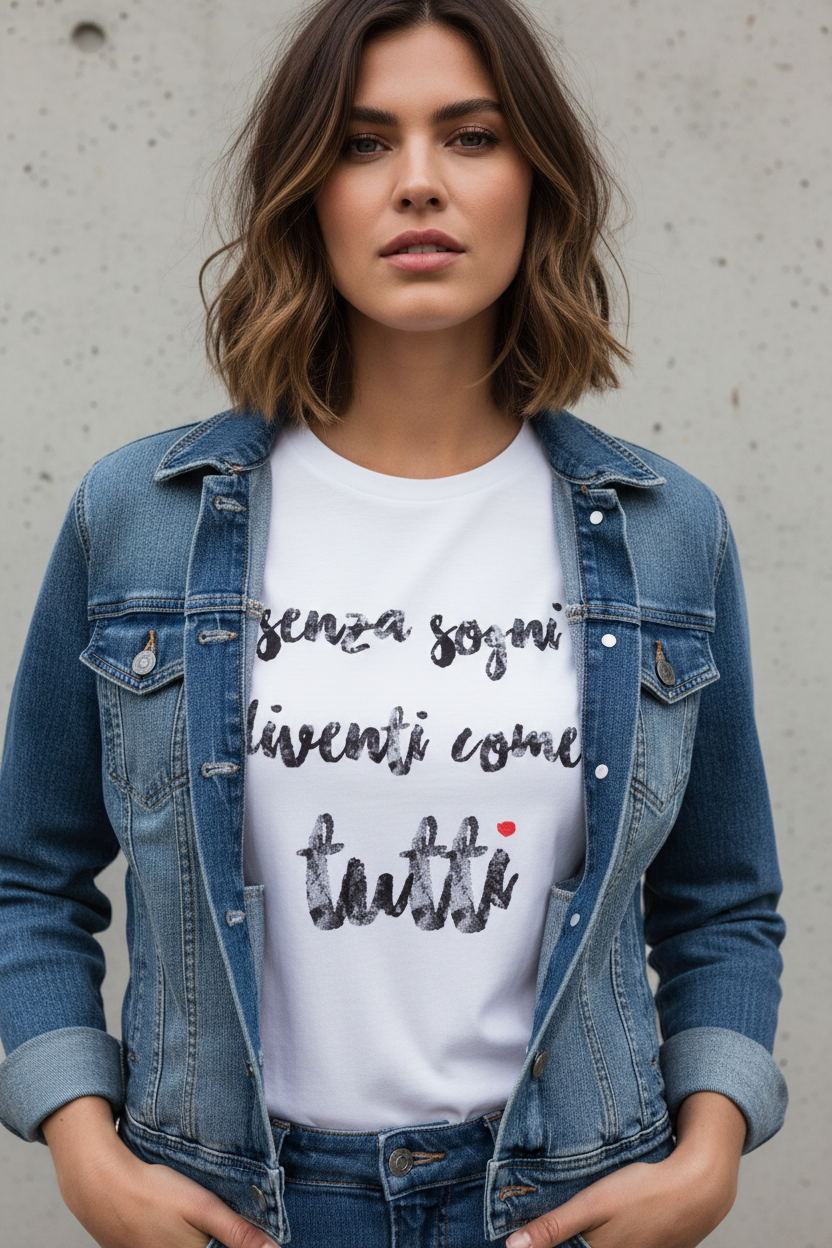 T-shirt "Senza sogni..."