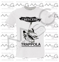 T-Shirt Crescere è una trappola Bianco