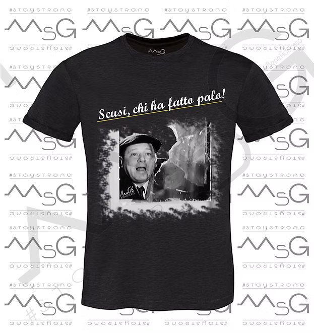 T-Shirt "Chi ha fatto palo?" Nero