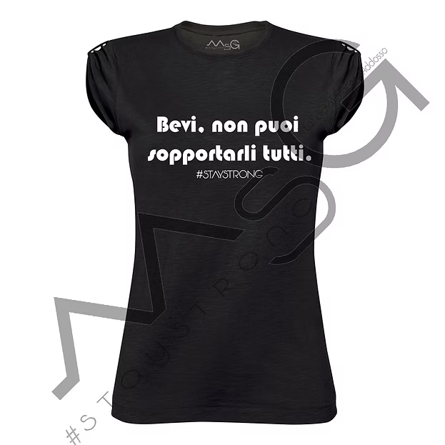 T-shirt "BEVI!" Nero
