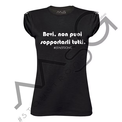 T-shirt "BEVI!" Nero