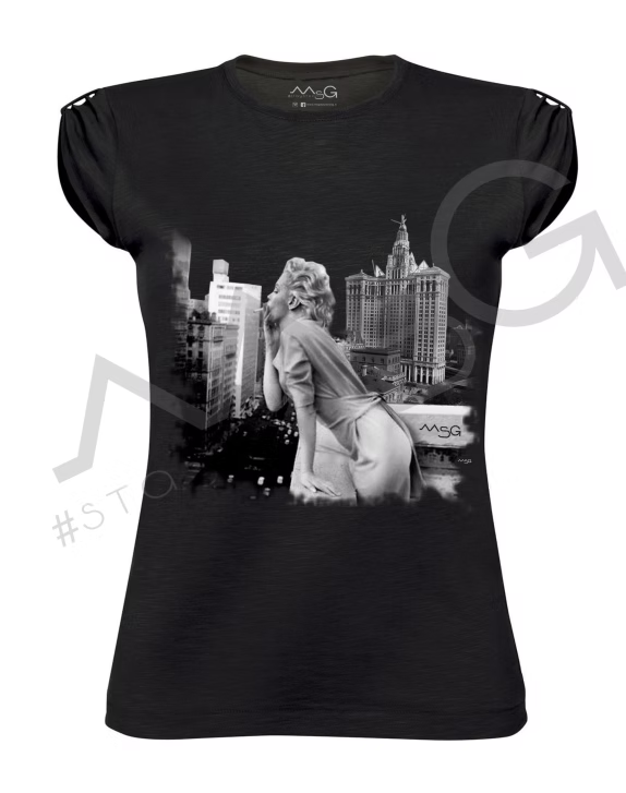 T-shirt Marylin Smoke Nero