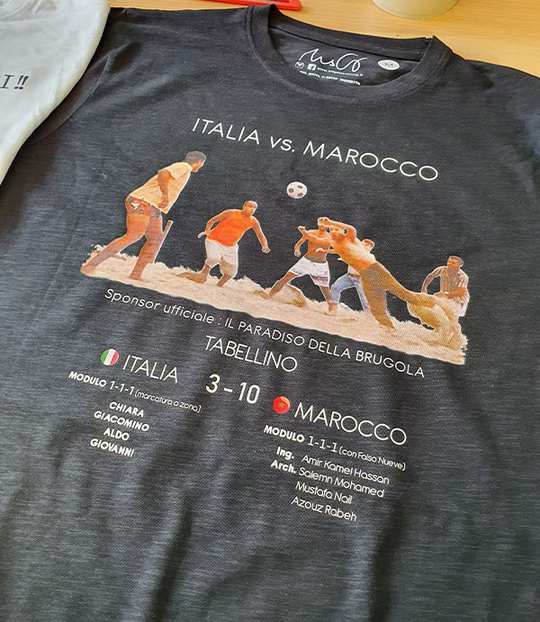 T-shirt "Italia 🆚 Marocco"