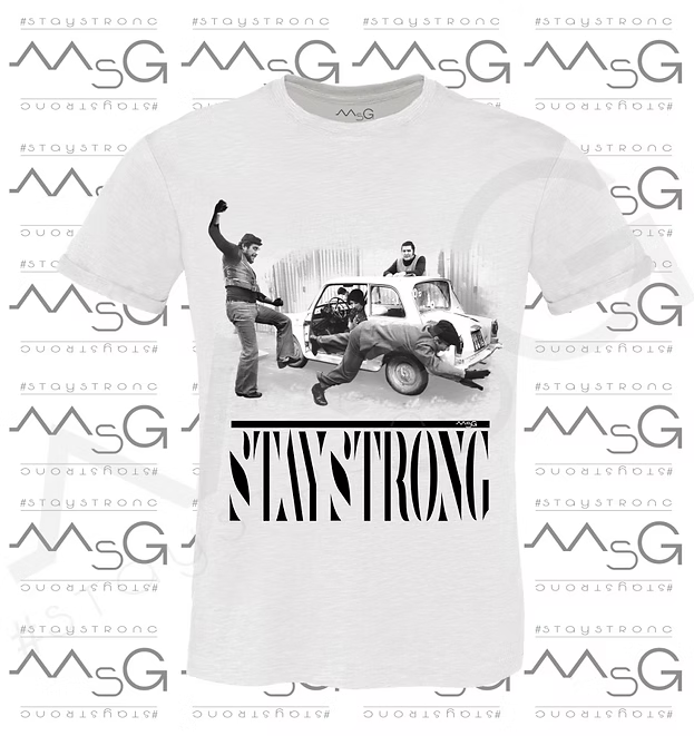 T-Shirt STAYSTRONG Bianco
