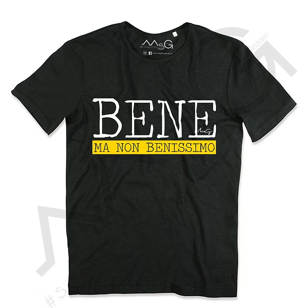 T-Shirt Bene ma non benissimo Nero