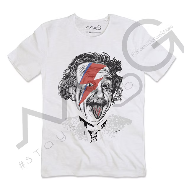 T-Shirt Einstein Bianco