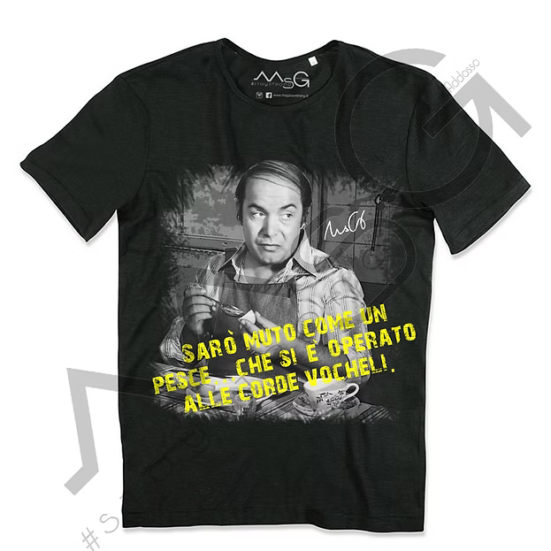 T-Shirt - "Sarò muto..." Nero
