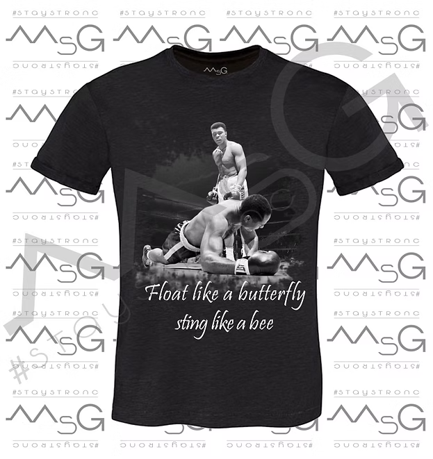 T-Shirt Muhammad Alì Nera Uomo