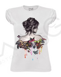 T-shirt Freedom Bianco