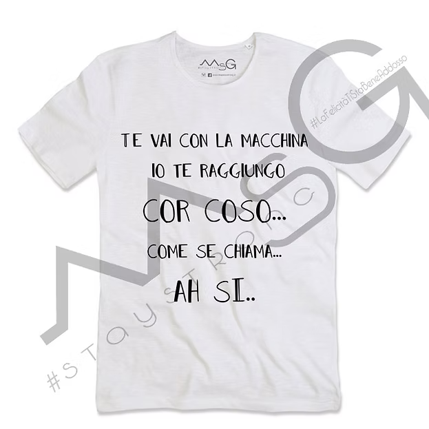 T-Shirt Cor coso! Bianco
