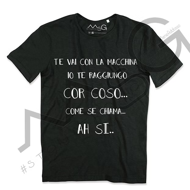 T-Shirt Cor coso! Nero