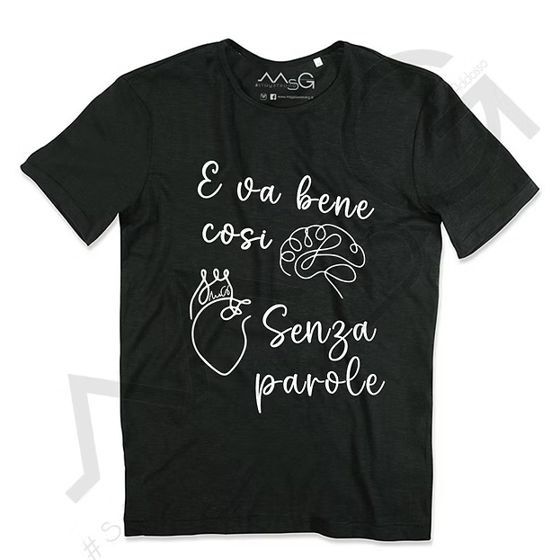 T-Shirt Senza Parole Nero
