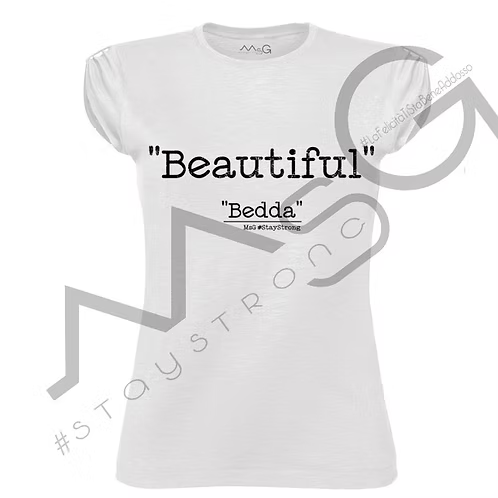 T-Shirt - "Bedda" Bianca Donna