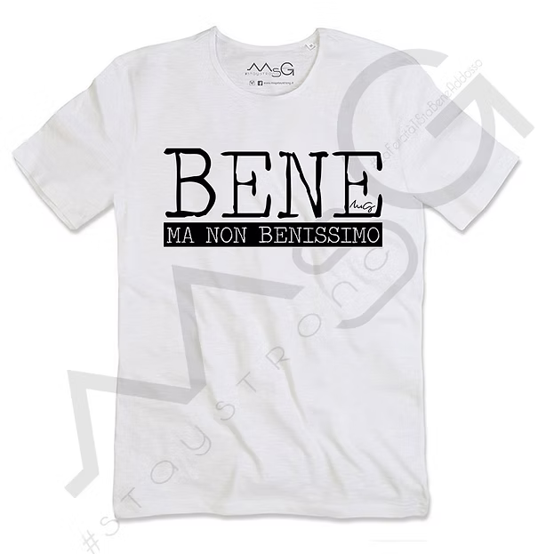 T-Shirt Bene ma non benissimo Bianco
