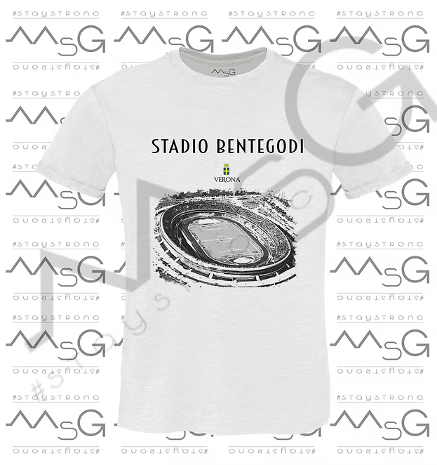 T-Shirt - "Stadio Bentegodi" Bianco