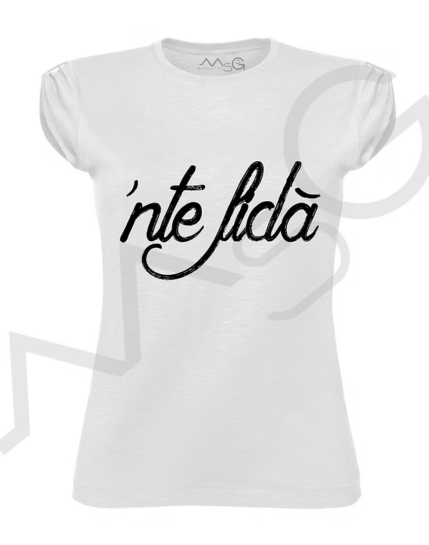 T-shirt 'Nte fidà Bianco