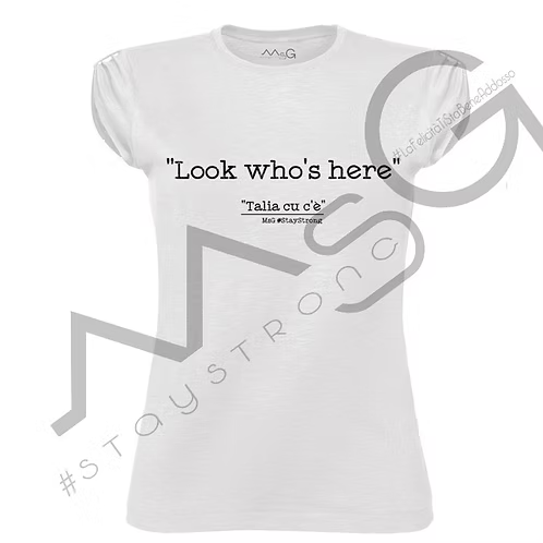 T-Shirt - "Talia cu c'è" Bianca Donna