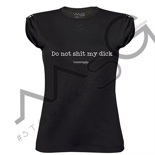 T-Shirt - " 'ncacarca*** " Nera Donna