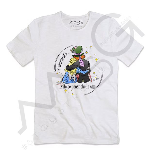 T-shirt "E' impossibile..." Bianca Uomo