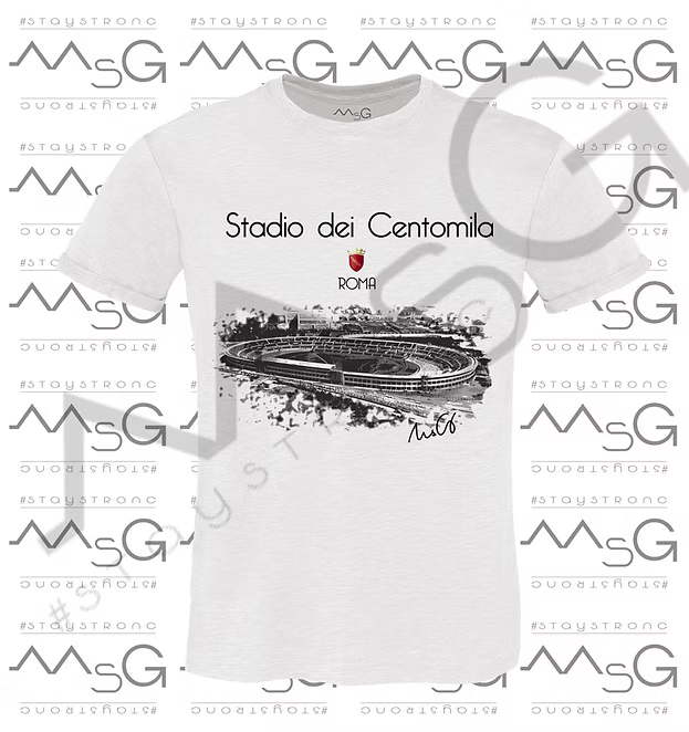 T-Shirt - "Stadio Olimpico" Bianco