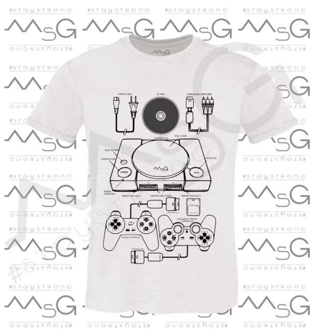T-Shirt Play Bianco