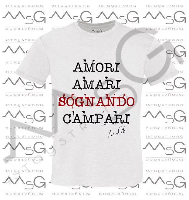 T-Shirt Amari&Campari Bianco