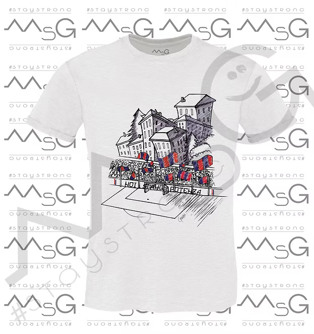 T-Shirt - "POTENZA CURVA" Bianco