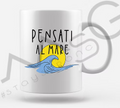 Tazza "Pensati al mare" Tazza bianca