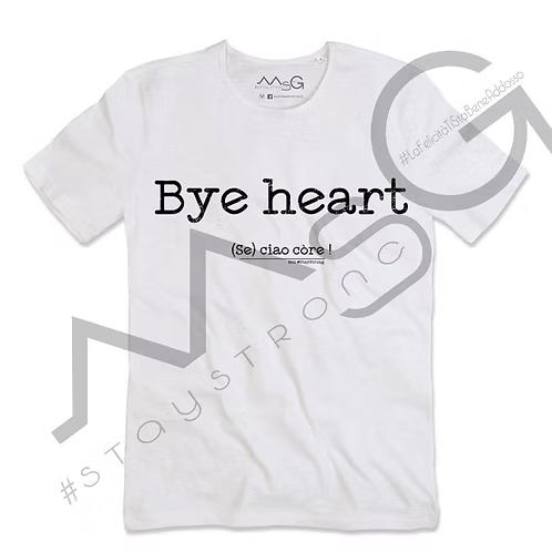 T-Shirt - " (Se) ciao core" Bianco