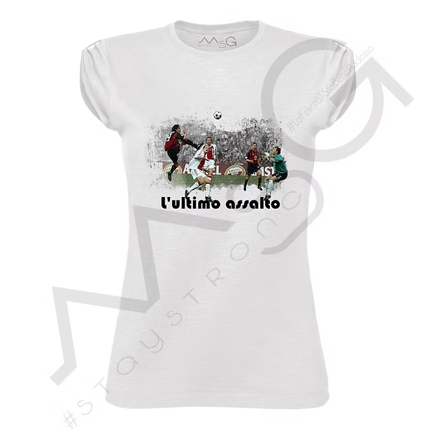 T-Shirt "L'ultimo assalto" Bianca Donna