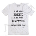 T-Shirt O presto o simpatico Bianco