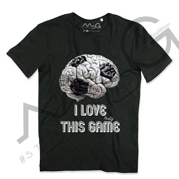 T-shirt I Love This Game Nera Uomo
