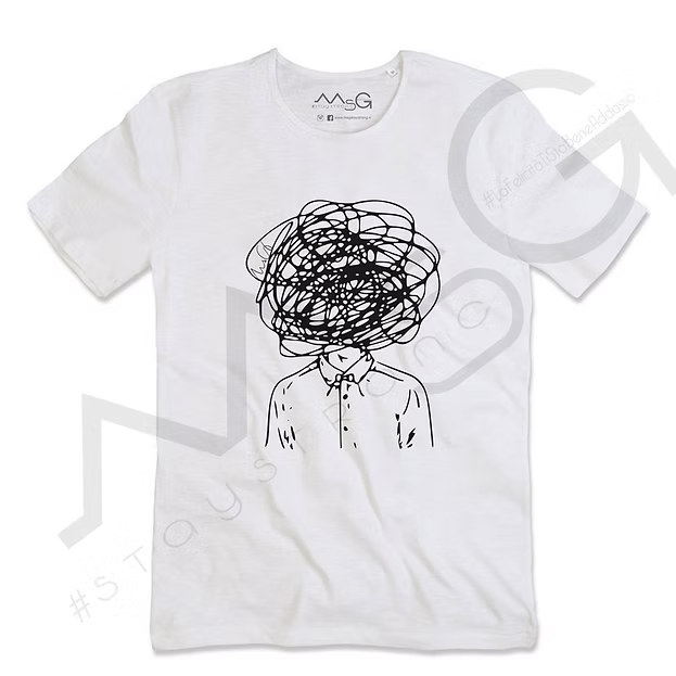 T-Shirt Confusion Bianco
