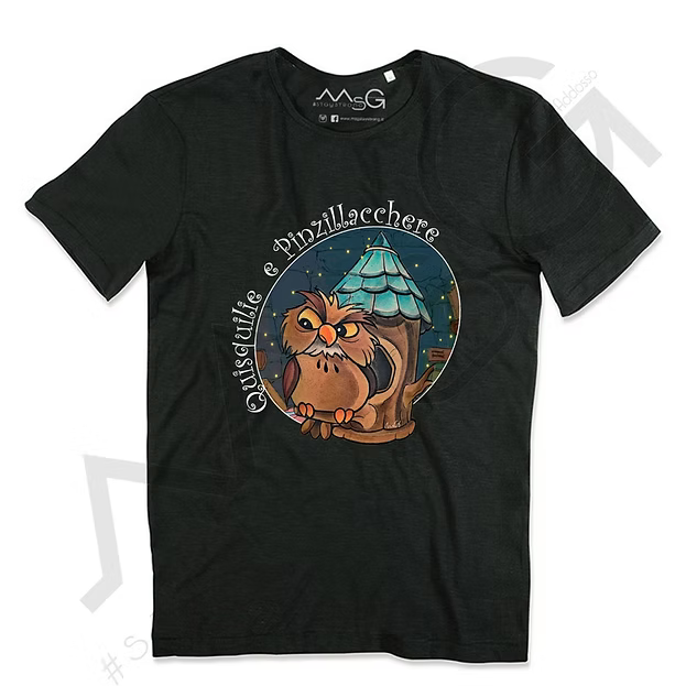 T-shirt "Quisquilie e Pinzillacchere!" Nera Uomo