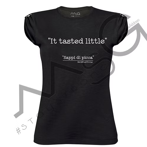 T-Shirt - "Sappi di picca" Nera Donna
