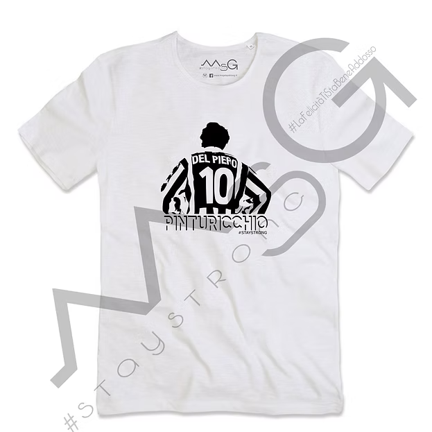 T-Shirt Del Piero "Pinturicchio" Bianca Uomo