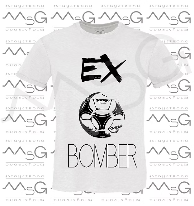 T-shirt Ex Bomber Tango Bianca Uomo