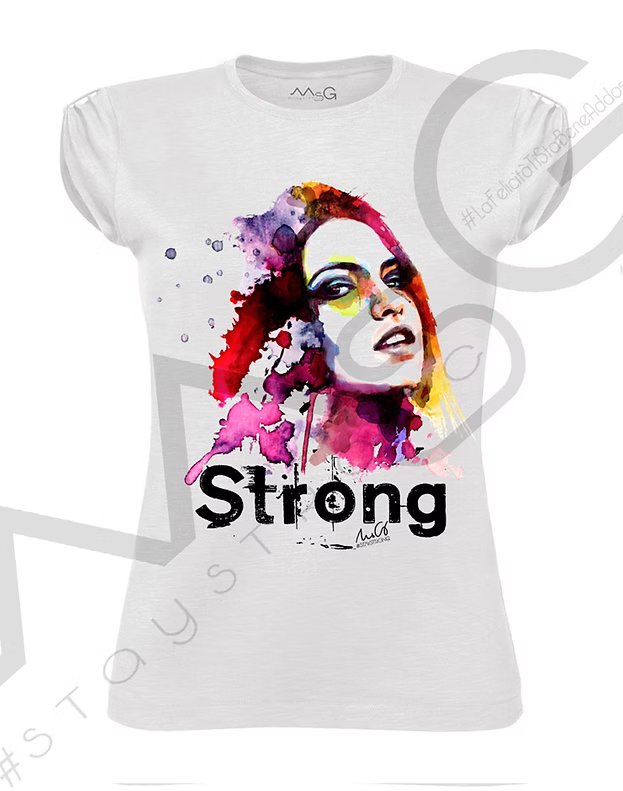T-shirt Strong Bianco
