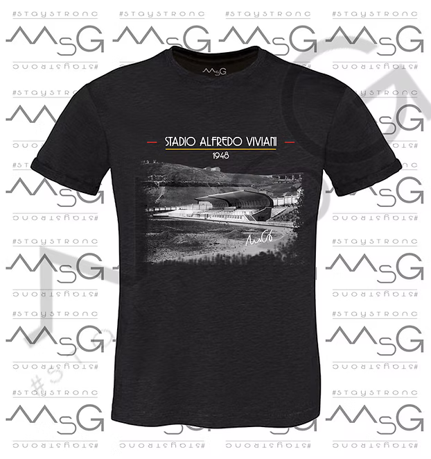 T-Shirt - "Stadio Viviani 1948" Nero